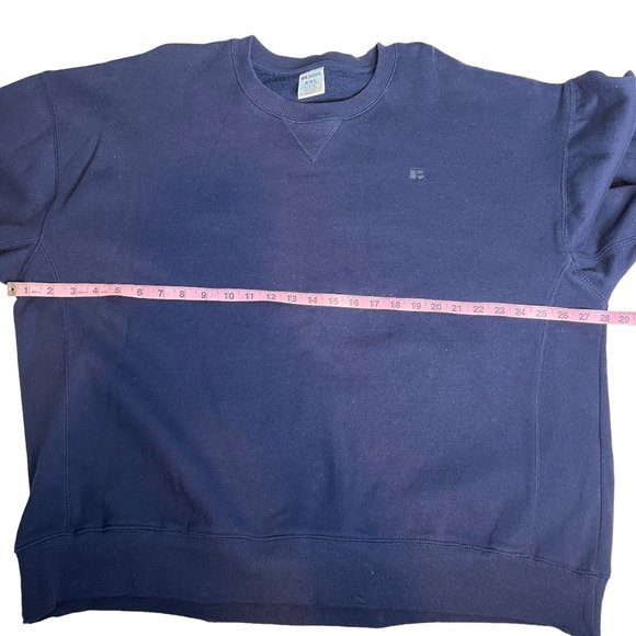 Russell Athletic Men's Crewneck‎ Pullover Navy Blue XXL - Picture 4 of 5